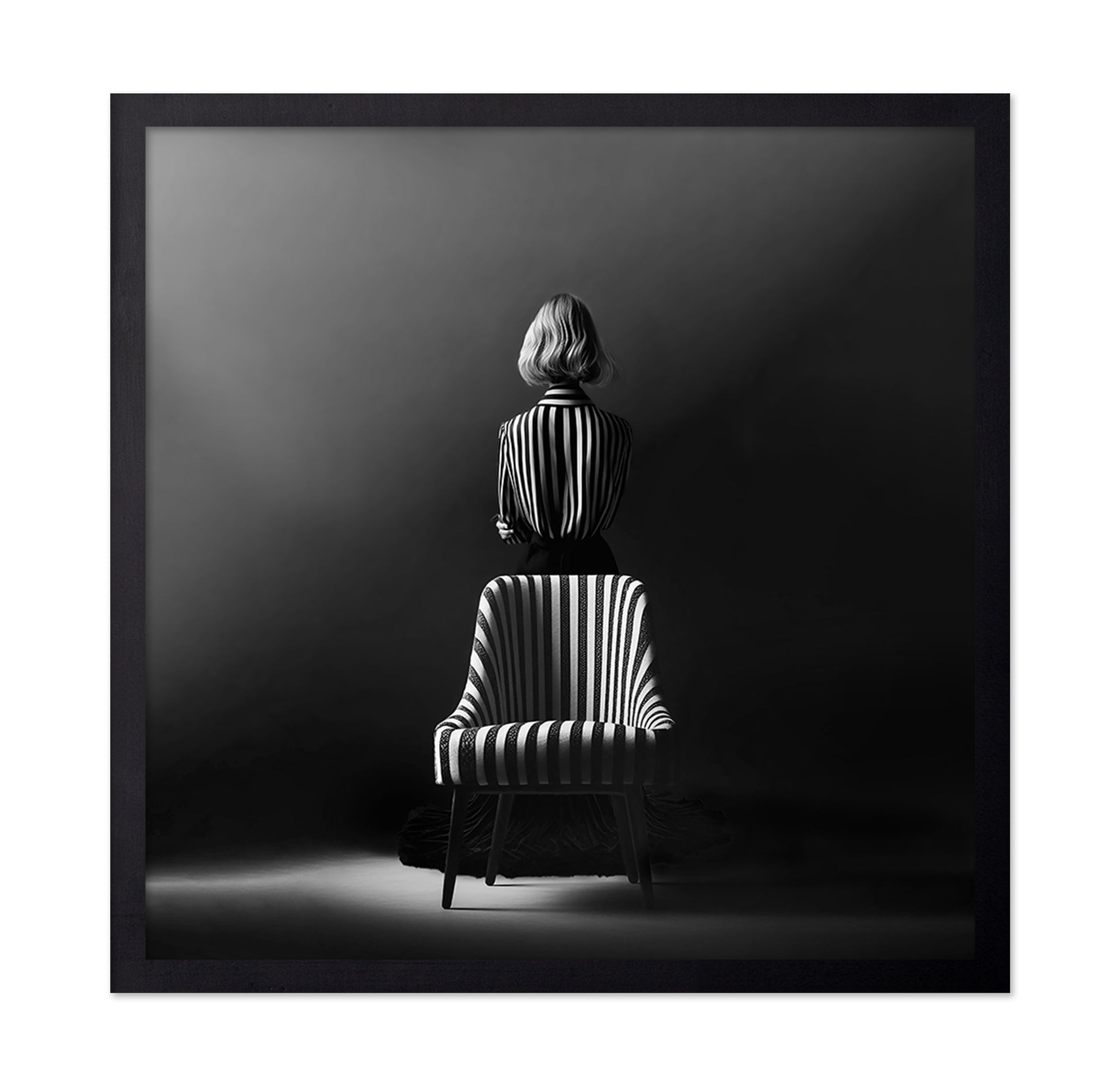 Striped Chair Portrait
