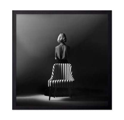 Striped Chair Portrait