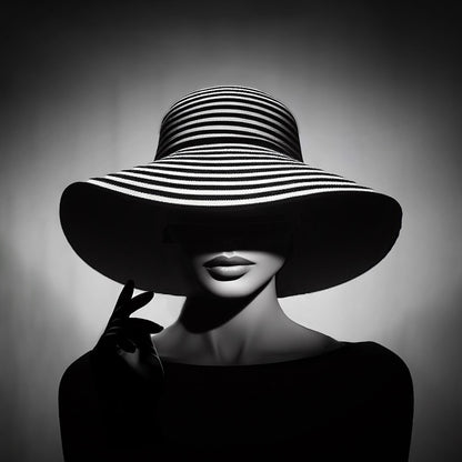 Striped Hat Portrait