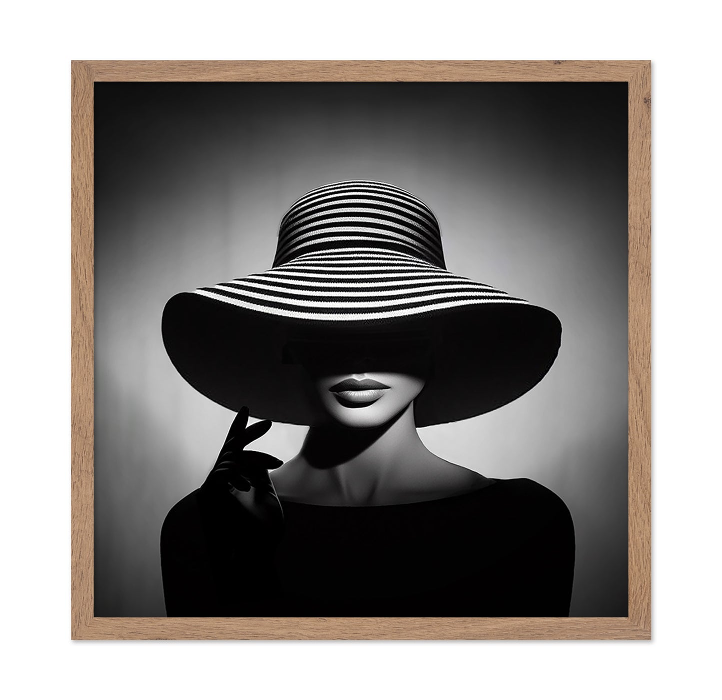 Striped Hat Portrait
