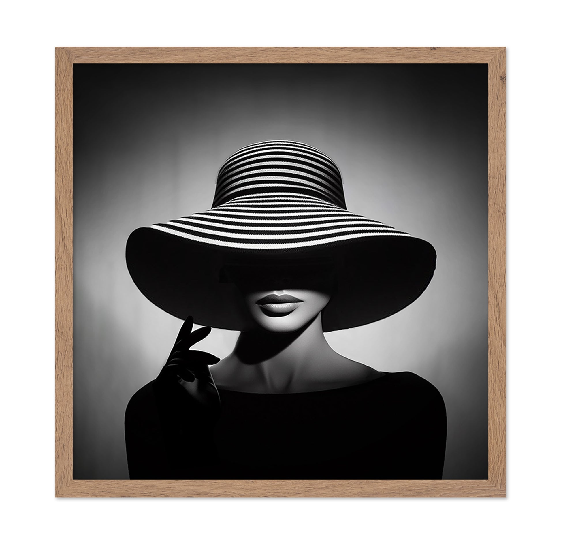 Striped Hat Portrait
