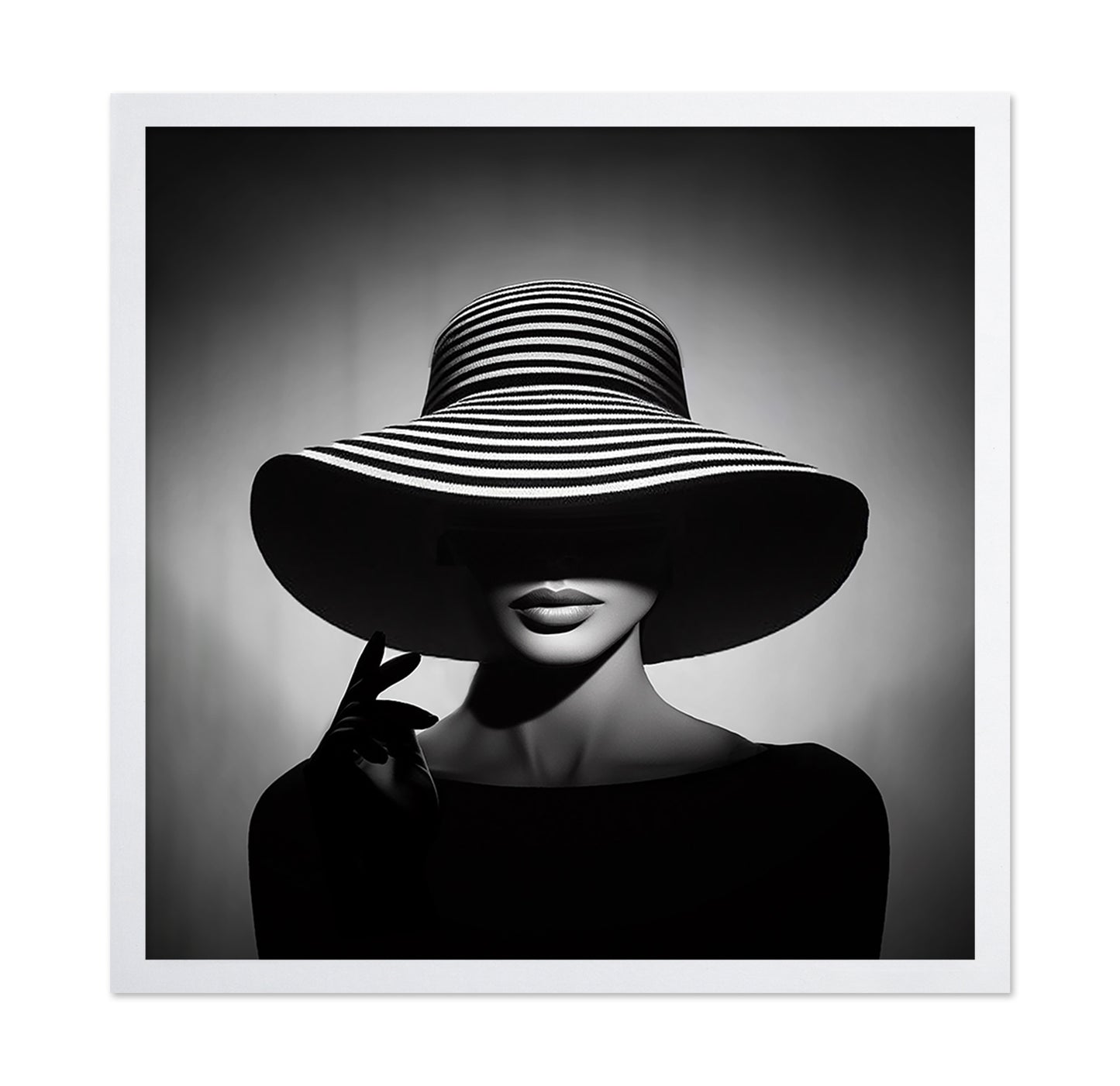 Striped Hat Portrait