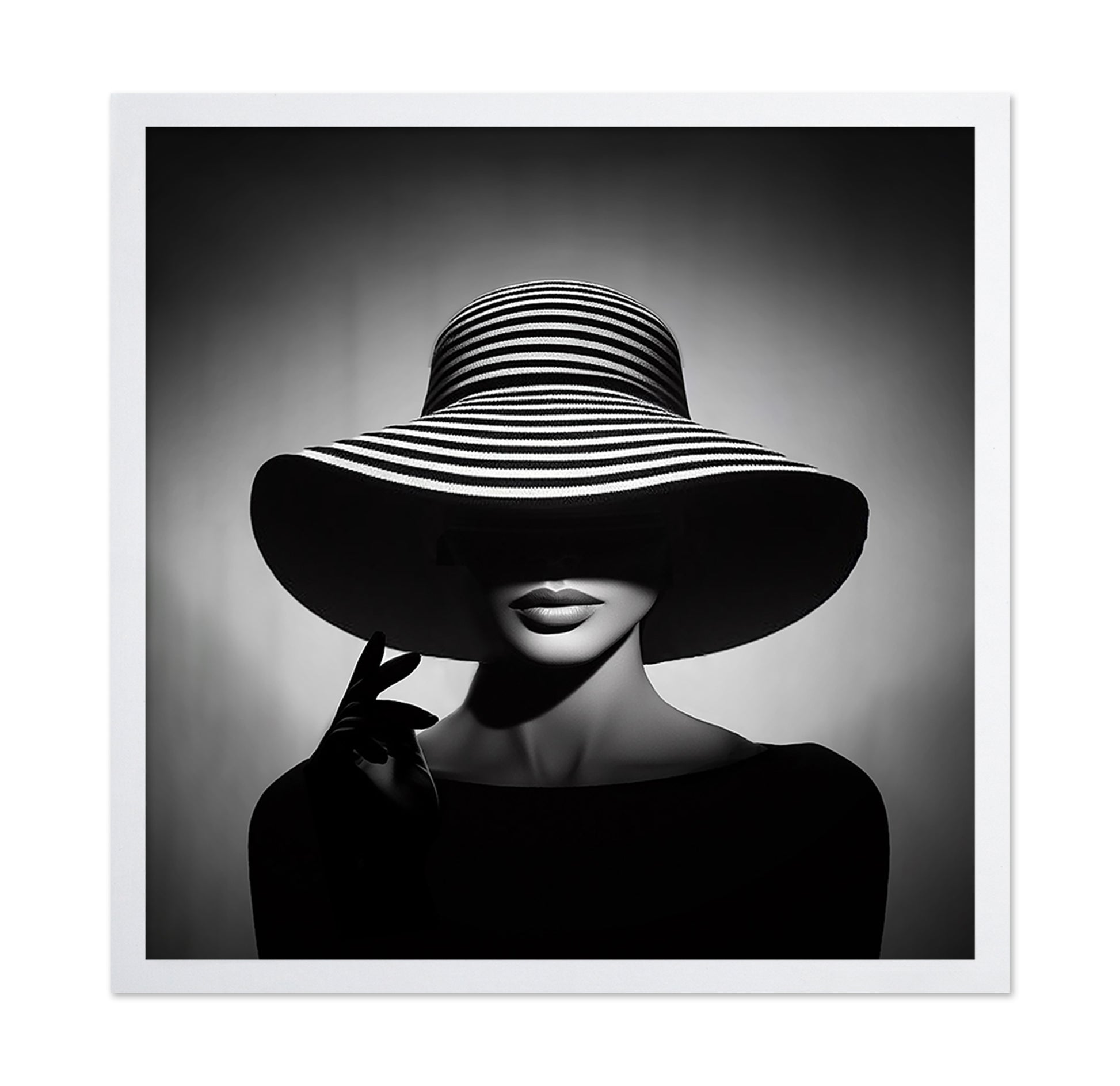 Striped Hat Portrait