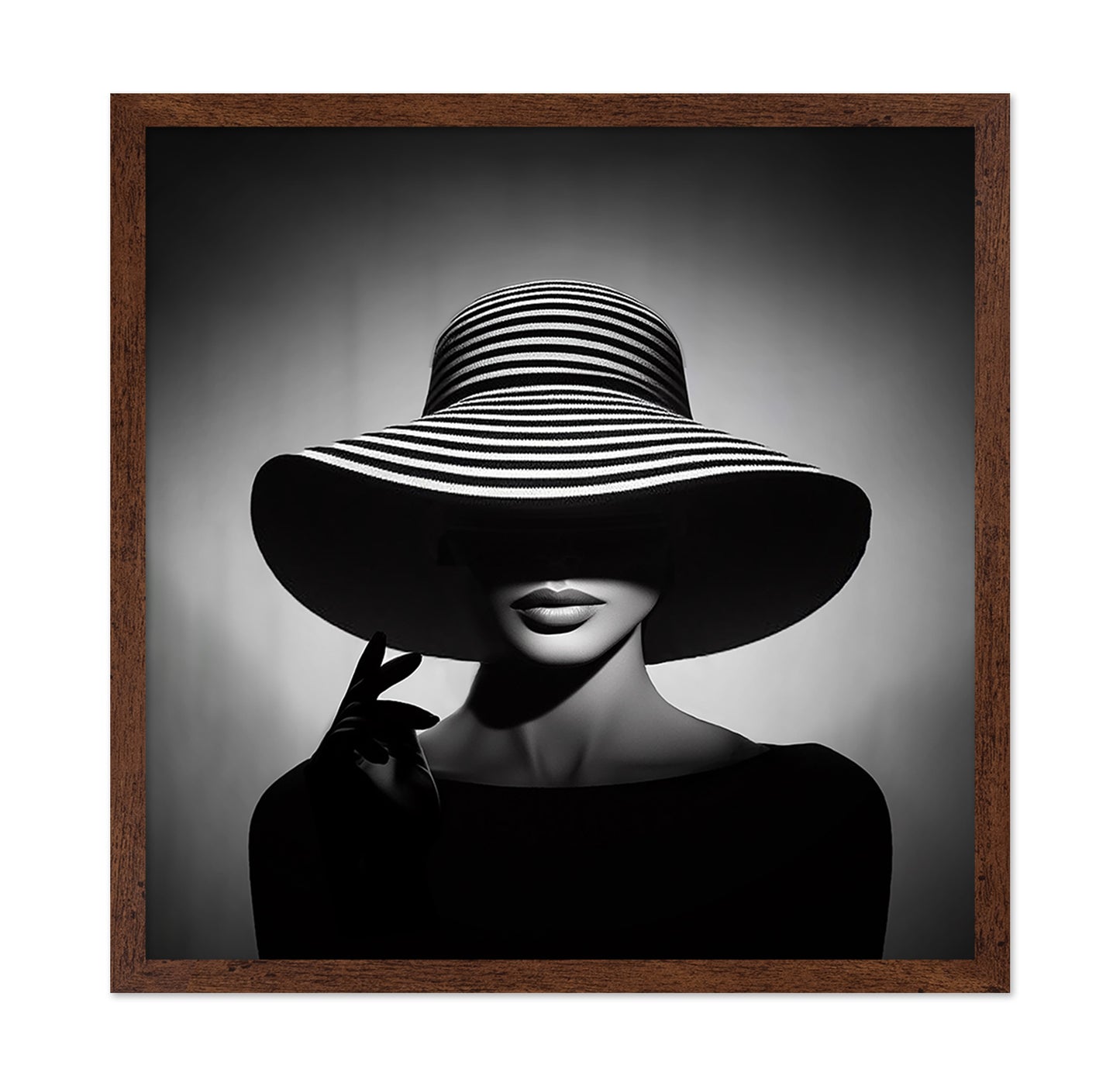 Striped Hat Portrait