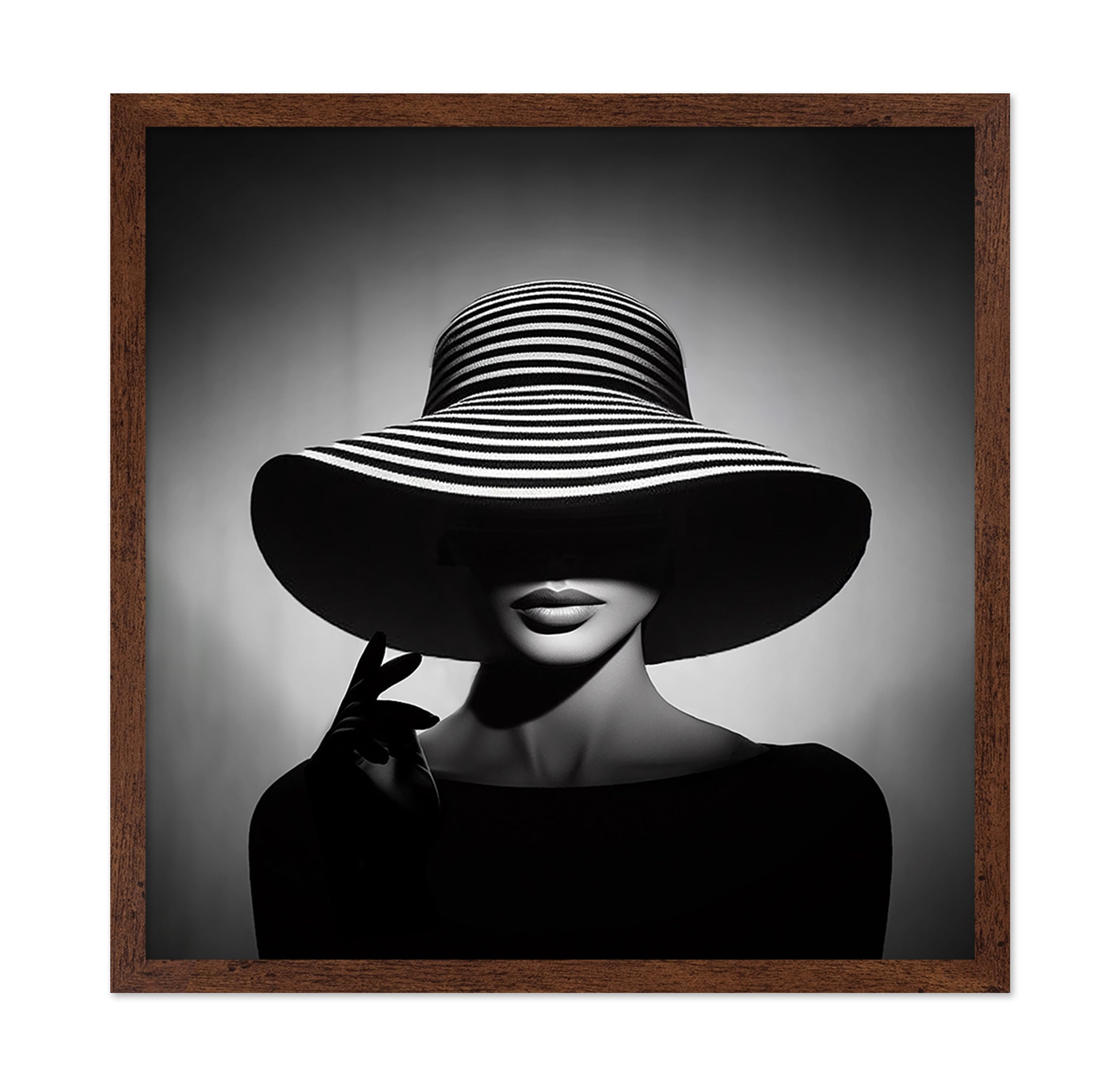 Striped Hat Portrait