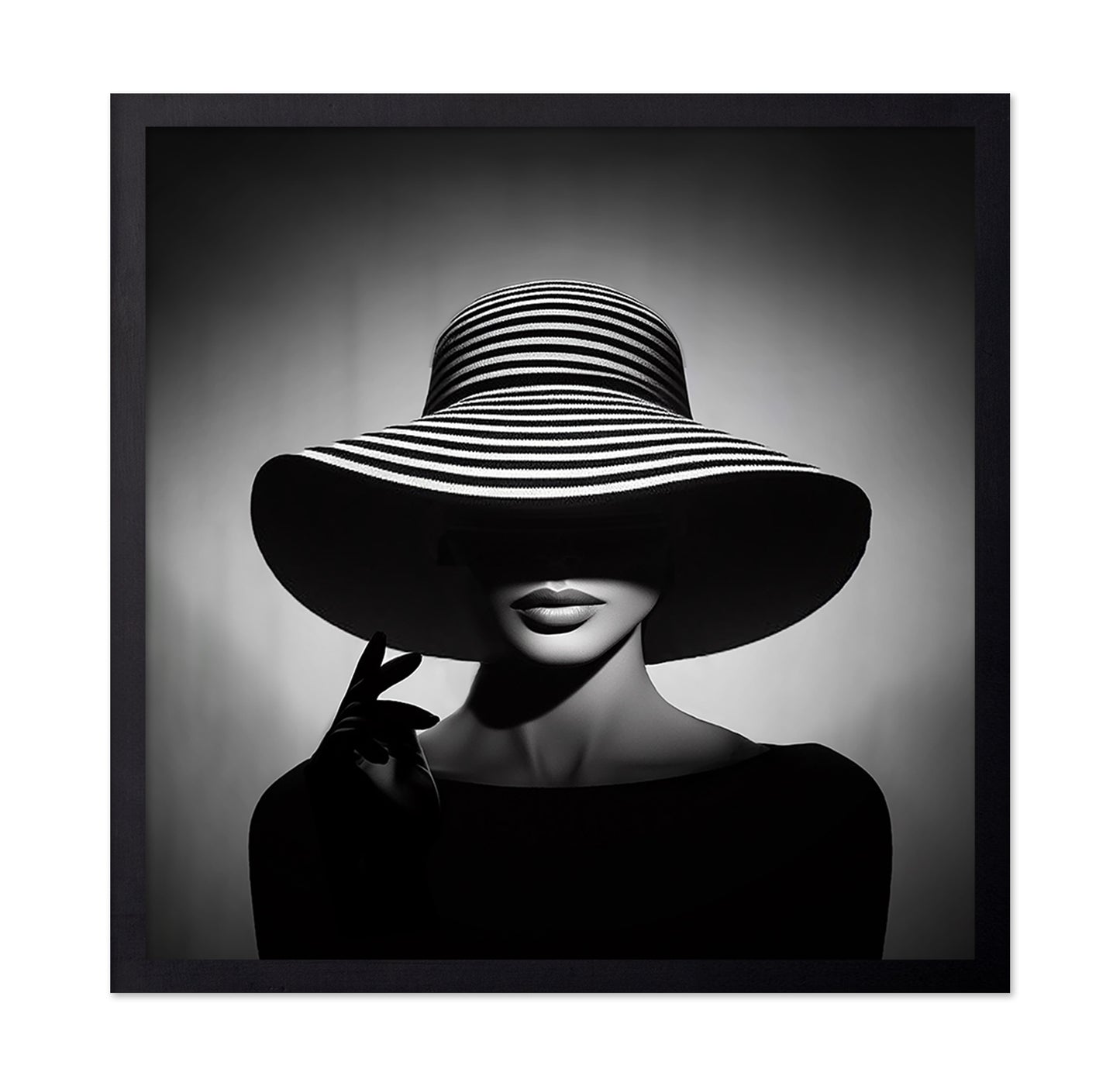 Striped Hat Portrait