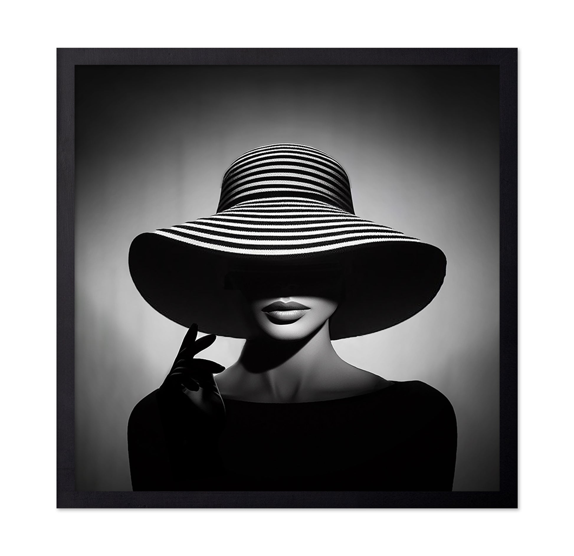 Striped Hat Portrait