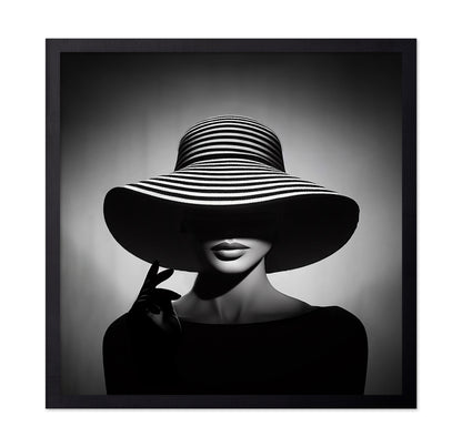 Striped Hat Portrait