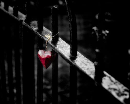 Hanging Red Heart
