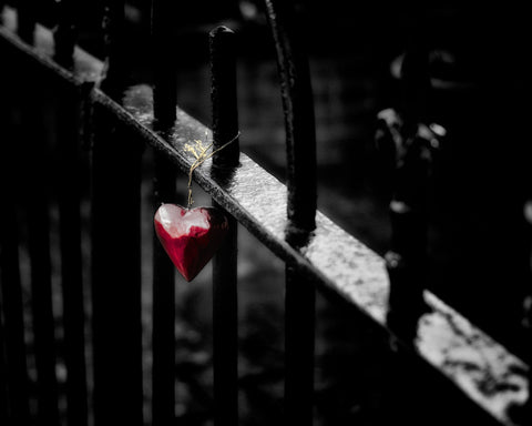 Hanging Red Heart