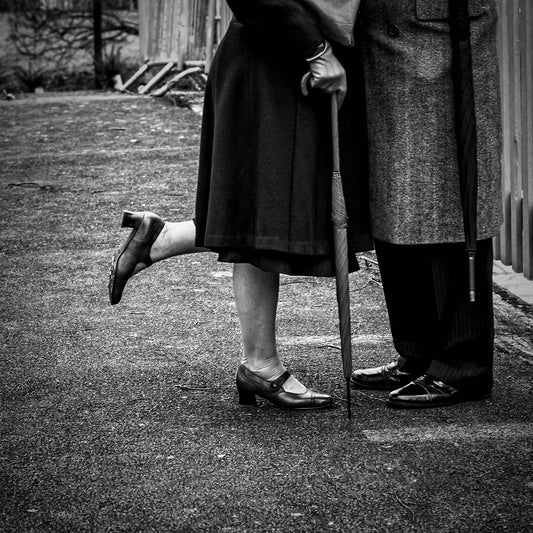 Vintage Couple Farewell