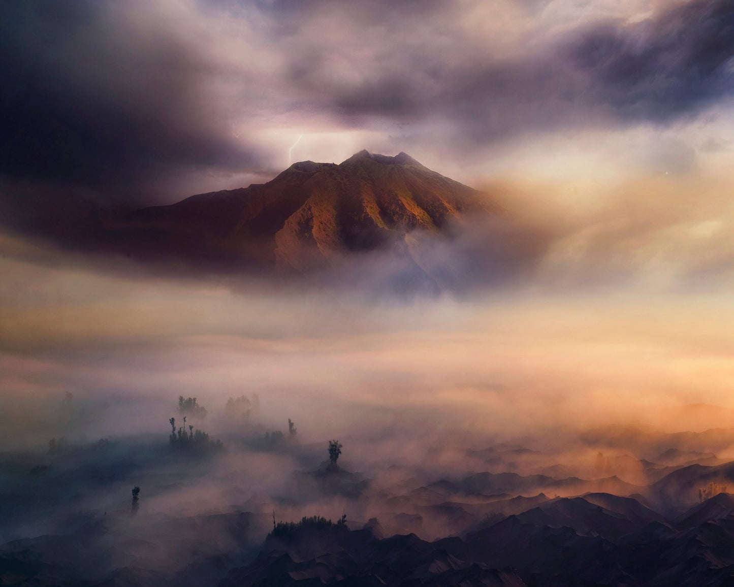 Misty Mountain Dawn