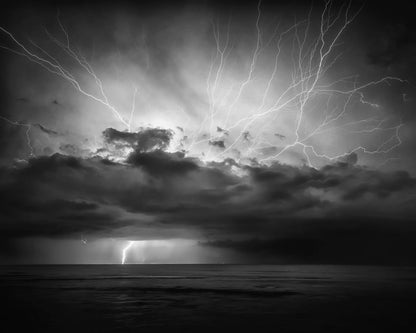 Lightning Storm Sea