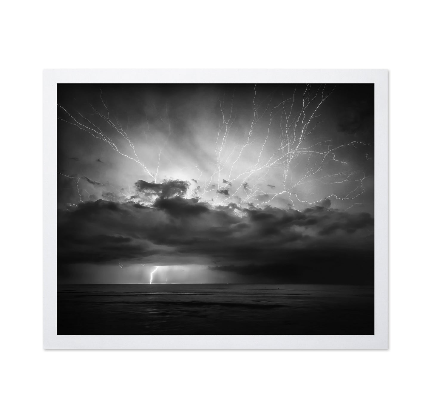 Lightning Storm Sea