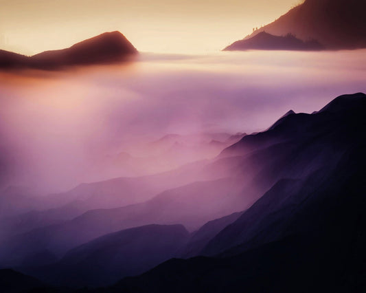 Purple Fog Mountains