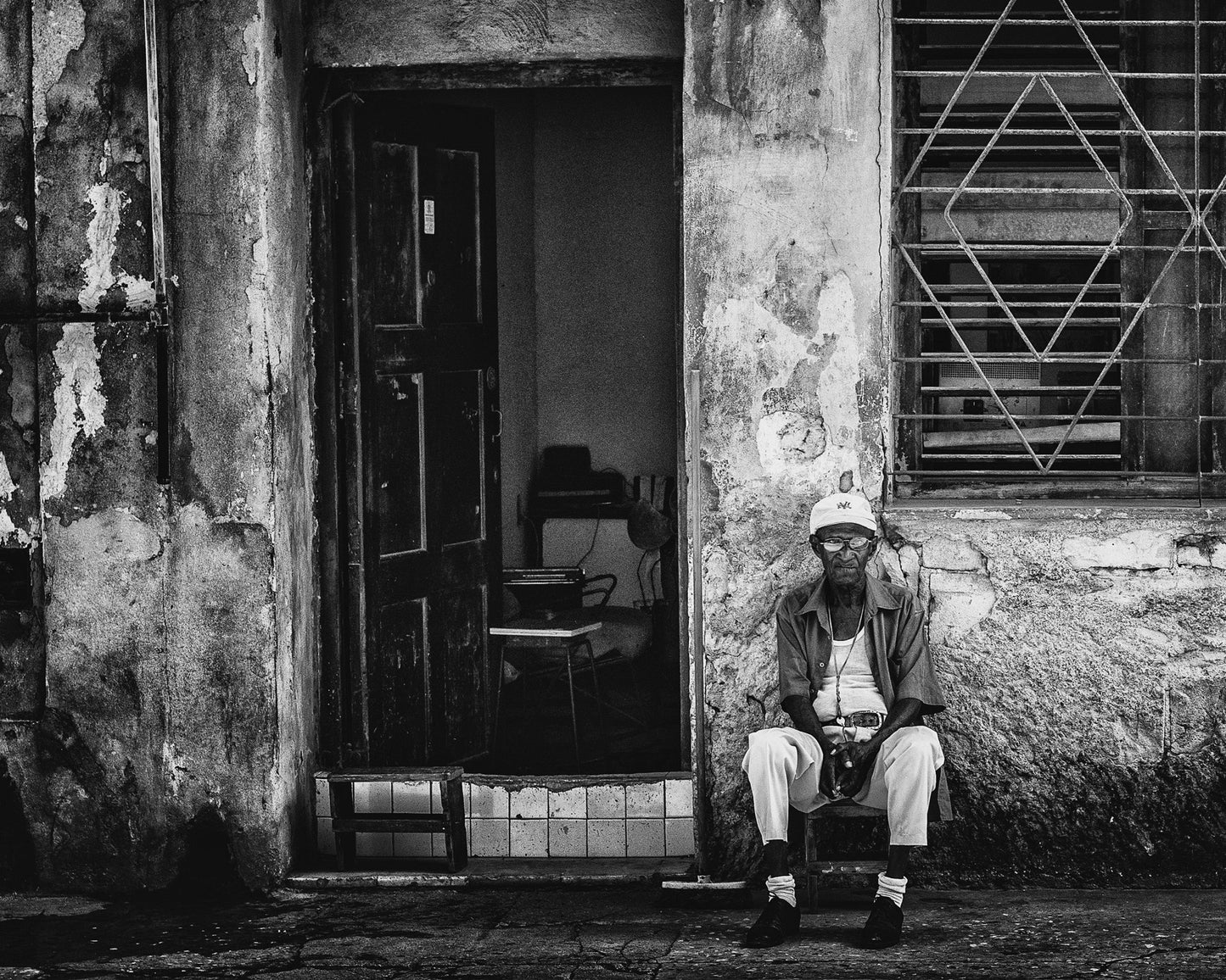 Man At Old Door