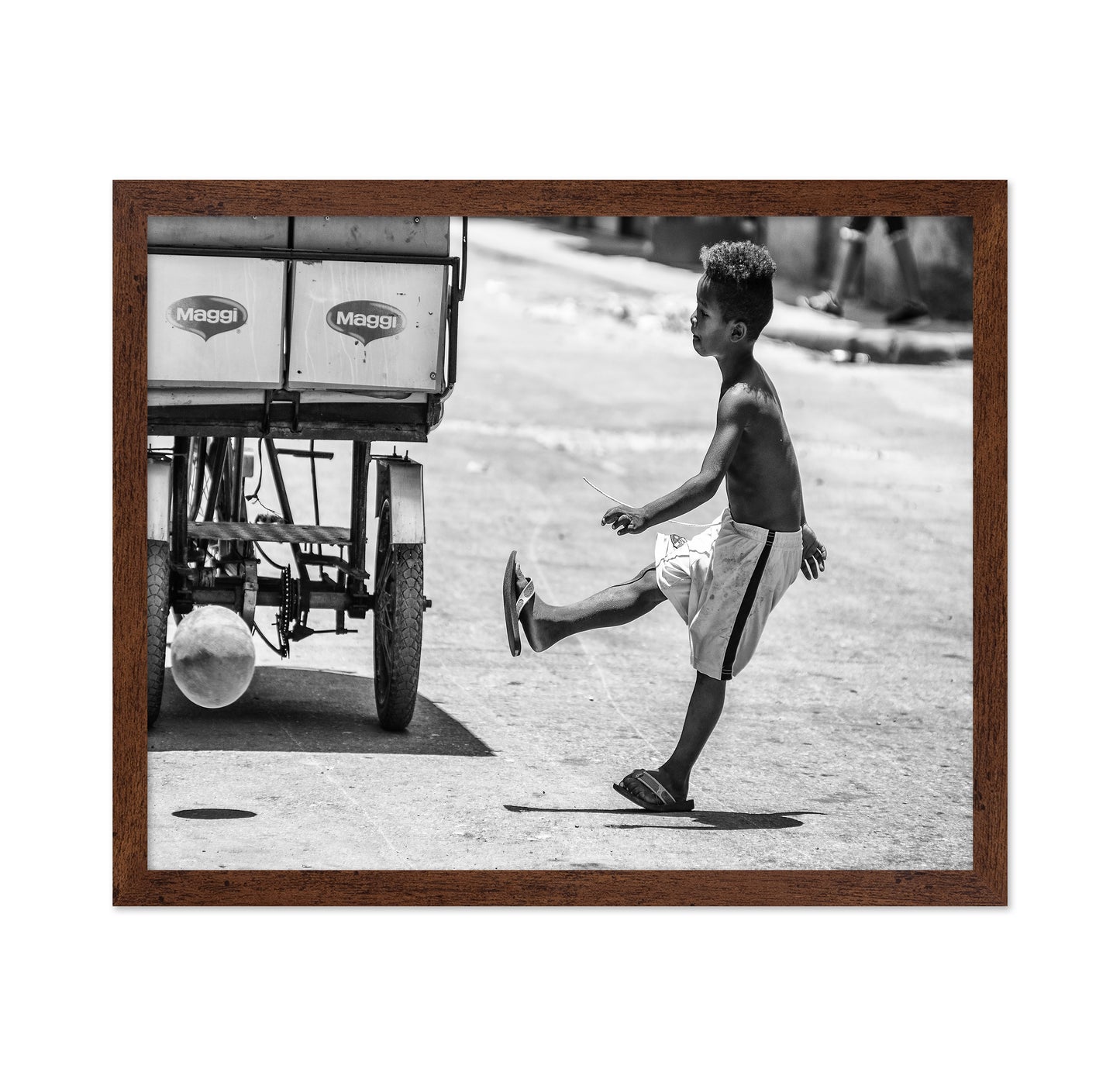 Boy Kicking Ball