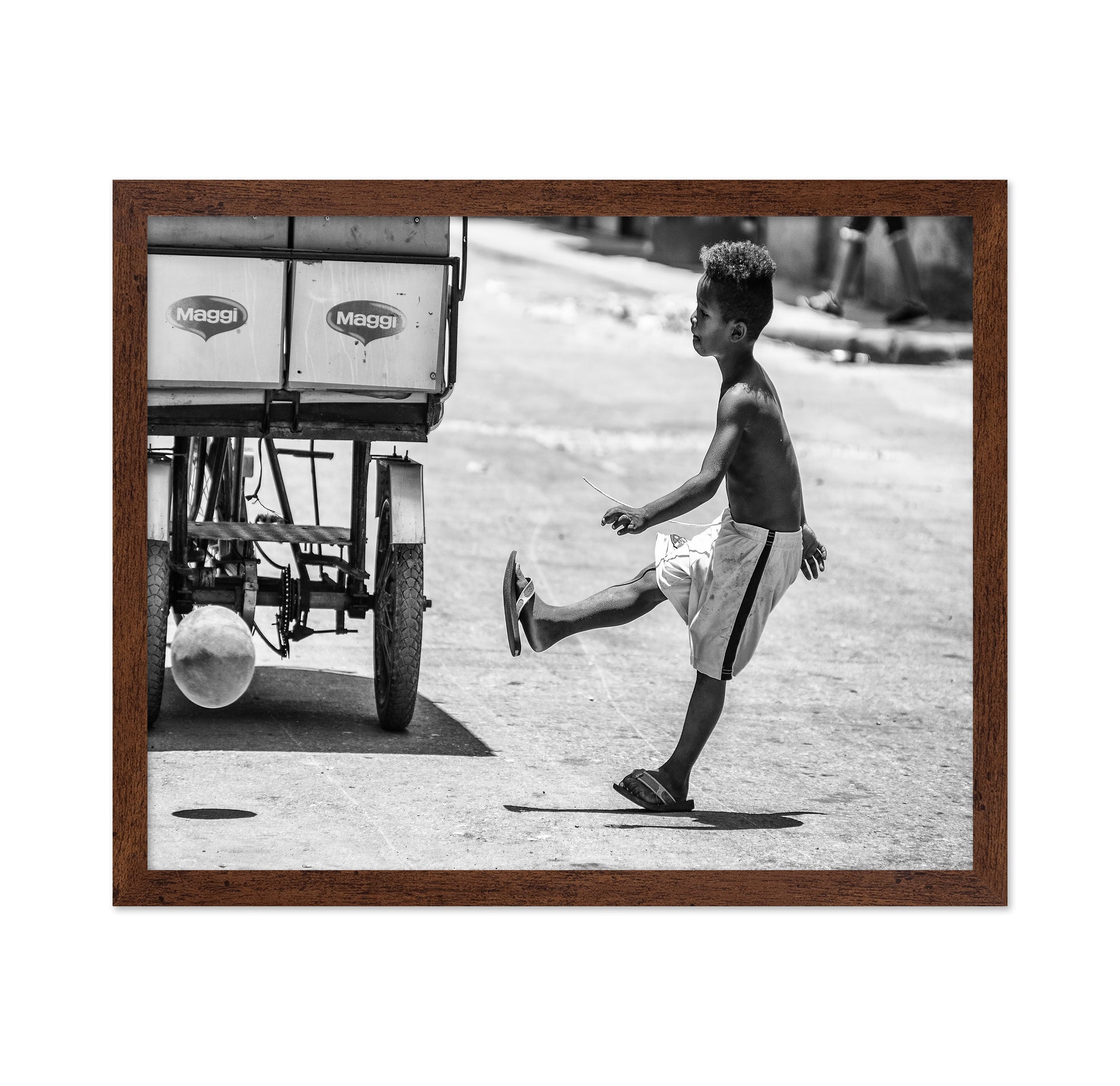 Boy Kicking Ball