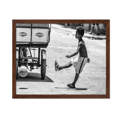 Boy Kicking Ball