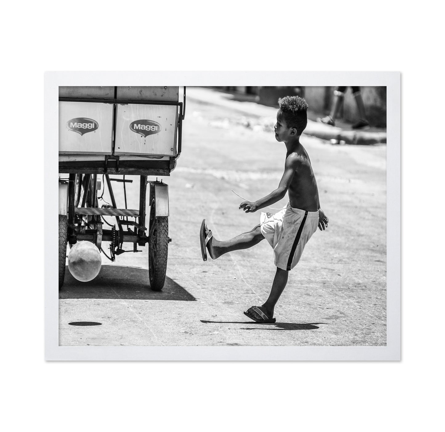 Boy Kicking Ball