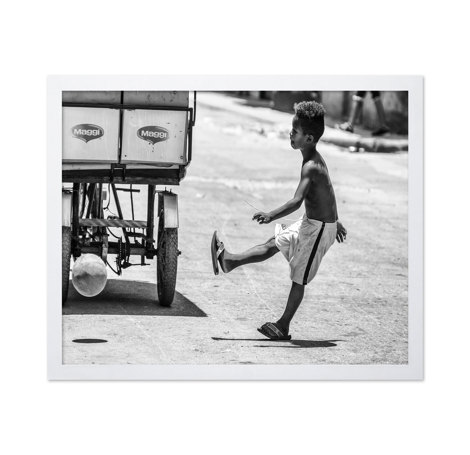 Boy Kicking Ball