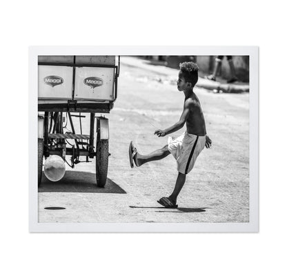 Boy Kicking Ball