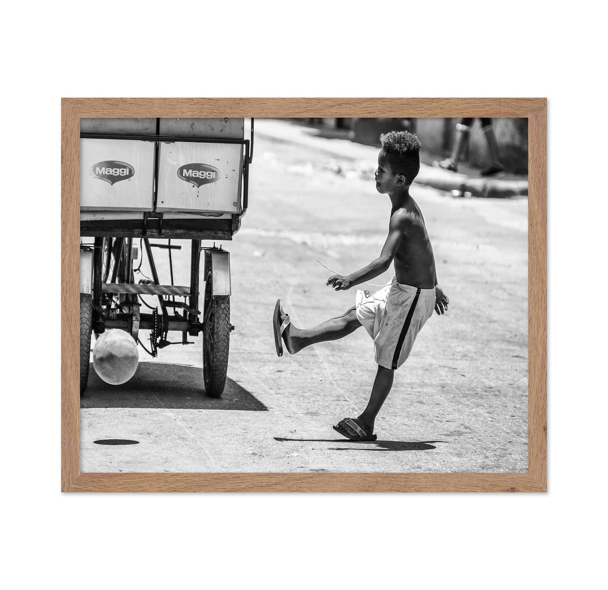 Boy Kicking Ball
