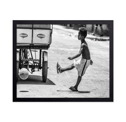 Boy Kicking Ball