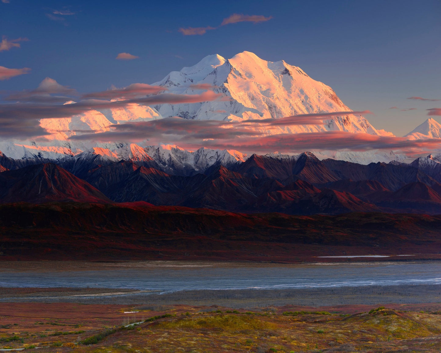 Denali Sunset Peaks