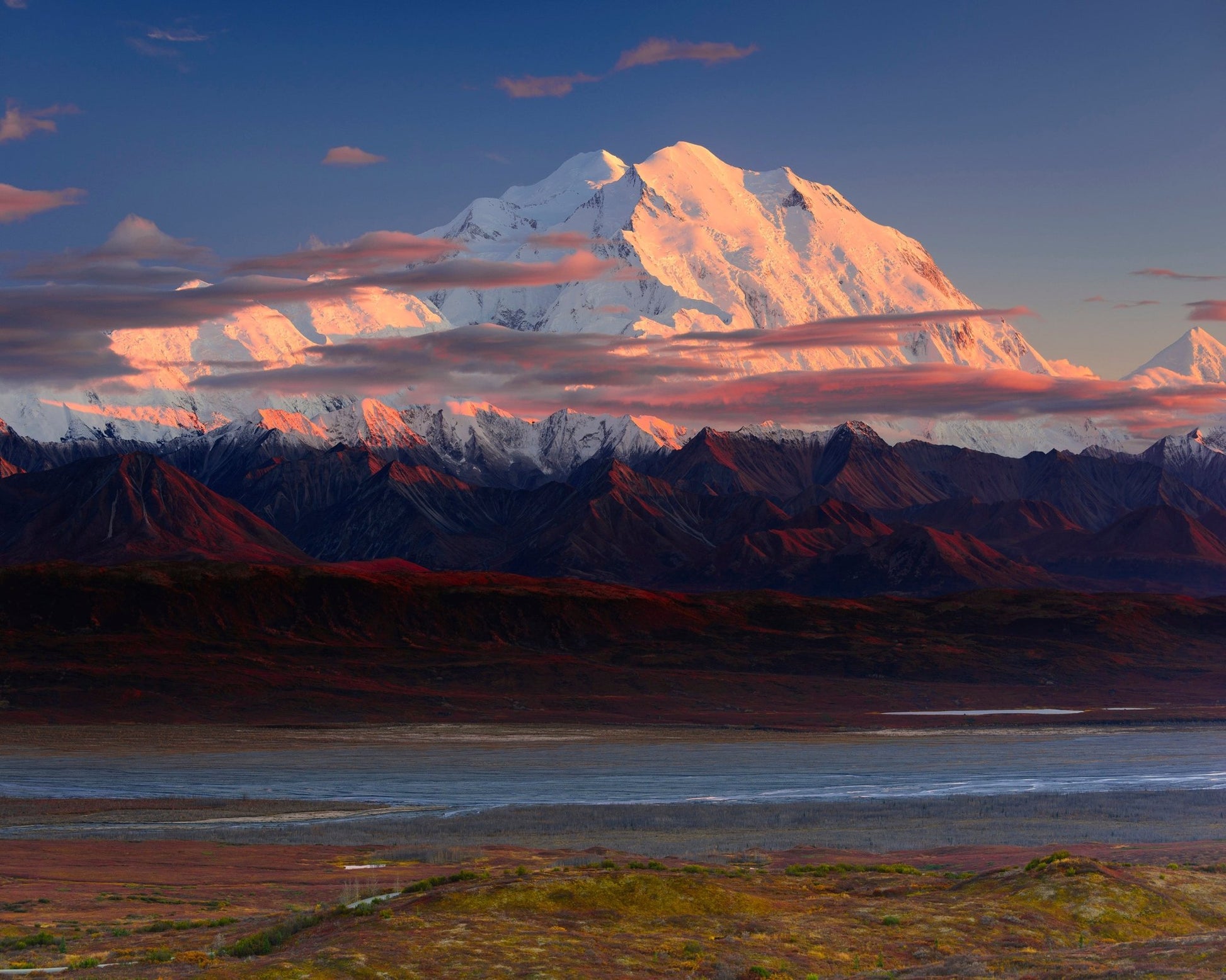 Denali Sunset Peaks