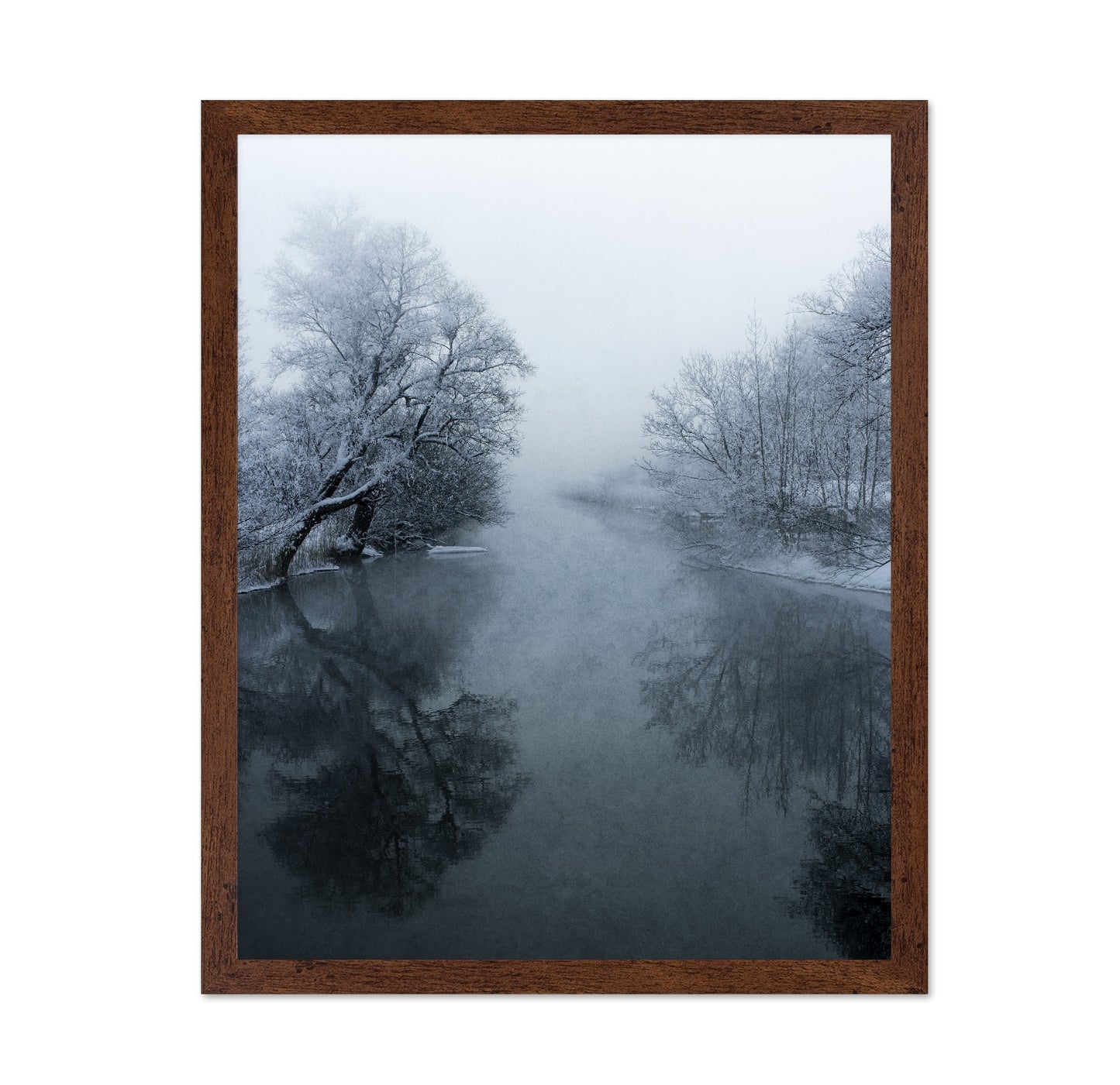 Misty Winter River