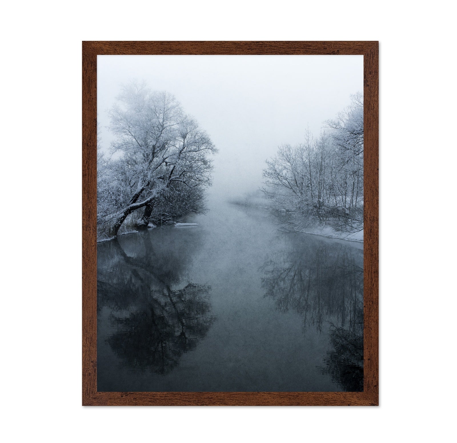 Misty Winter River