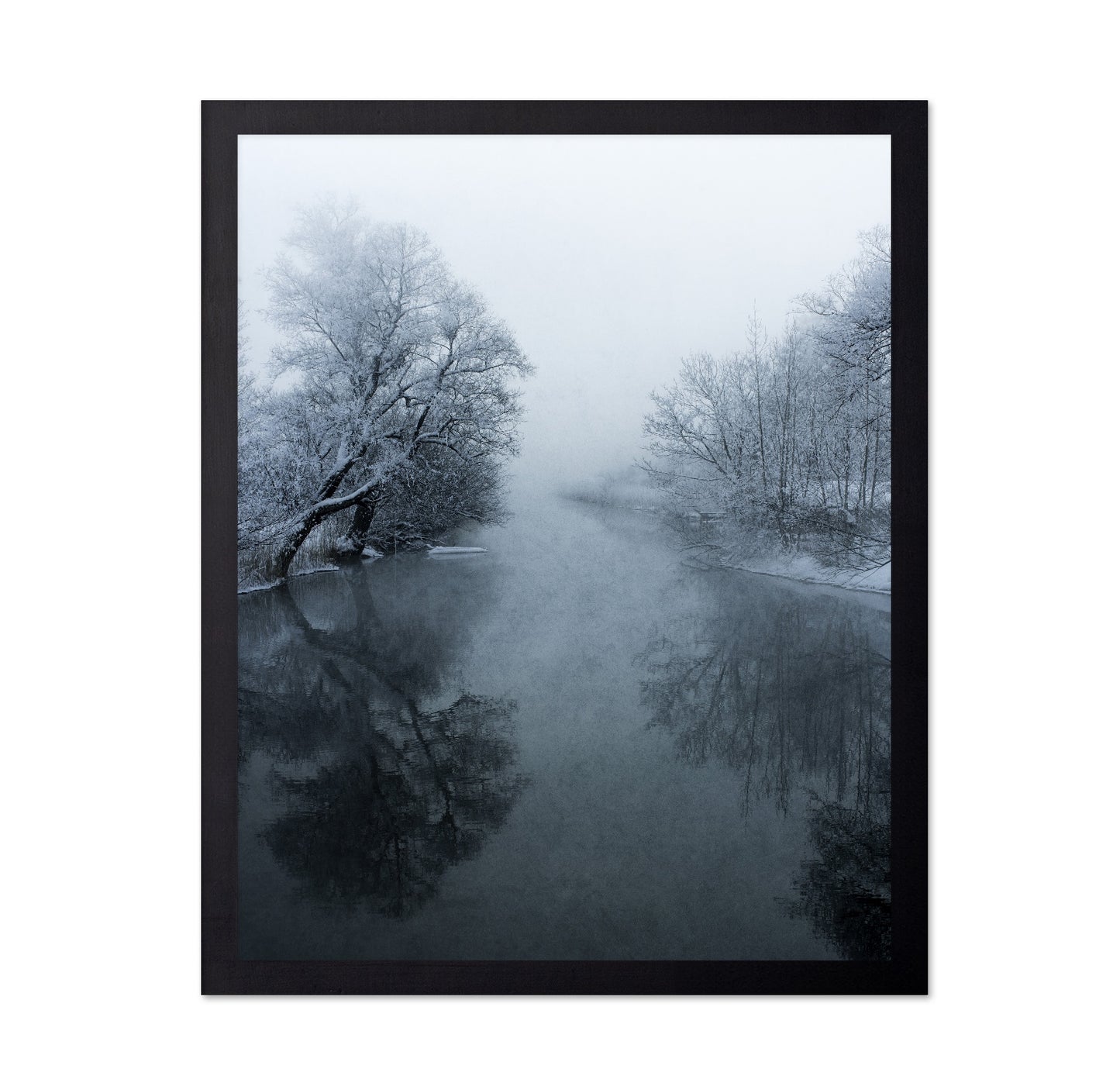 Misty Winter River