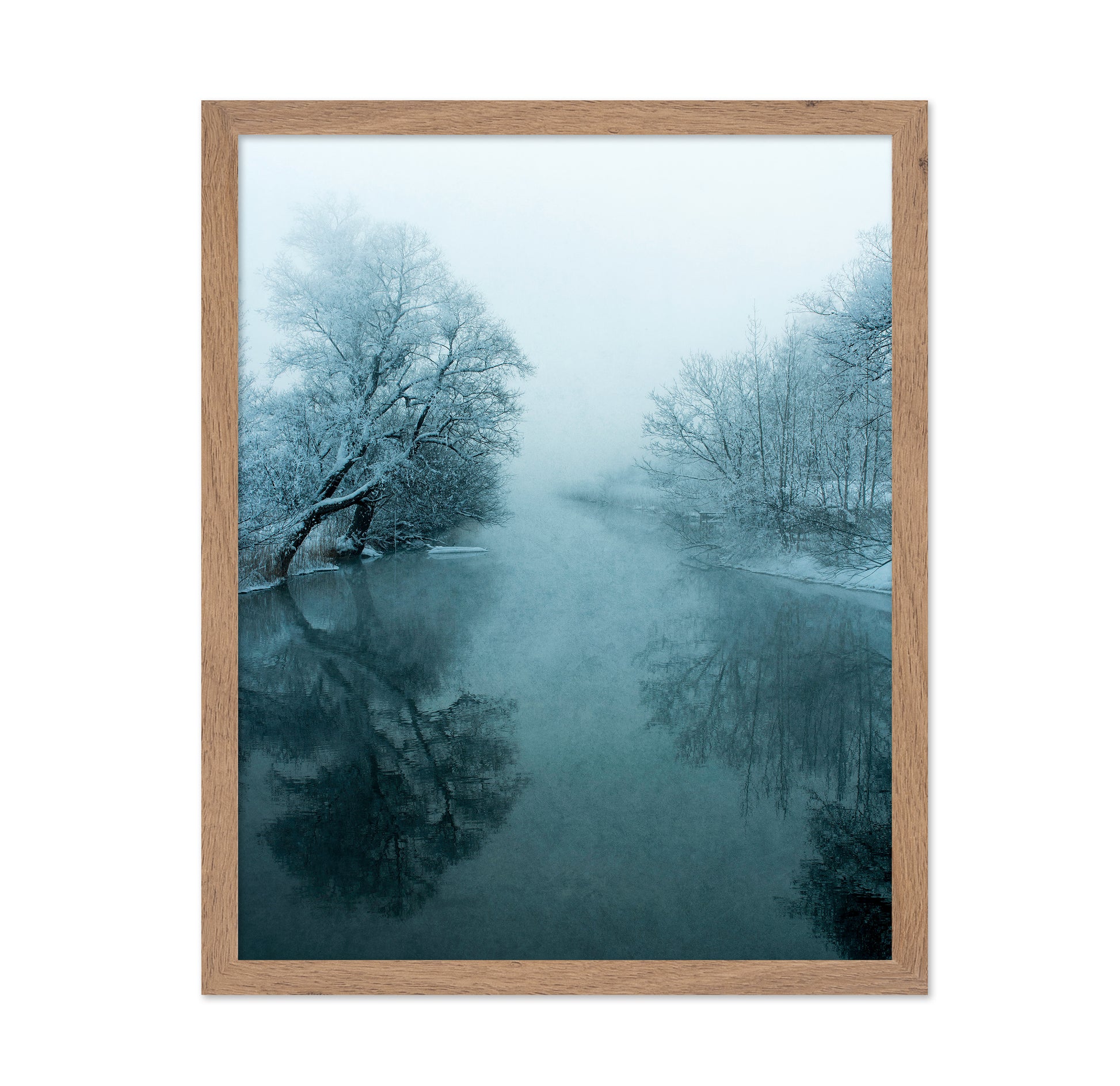 Misty Winter River