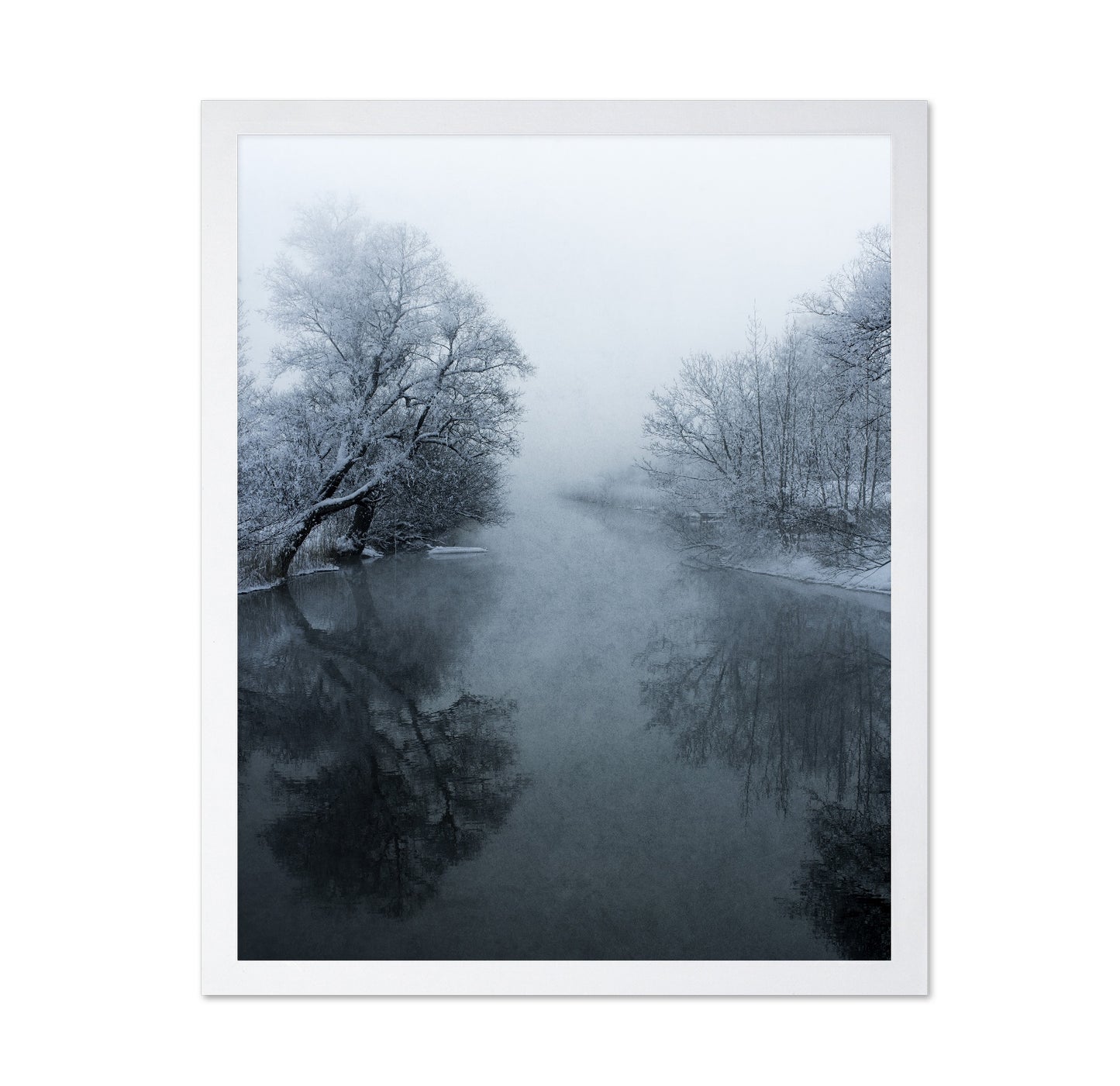 Misty Winter River