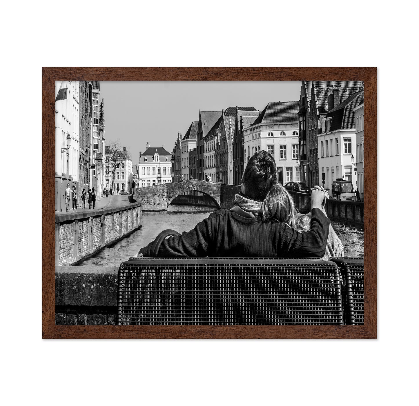 Couple by Canal in Bruges