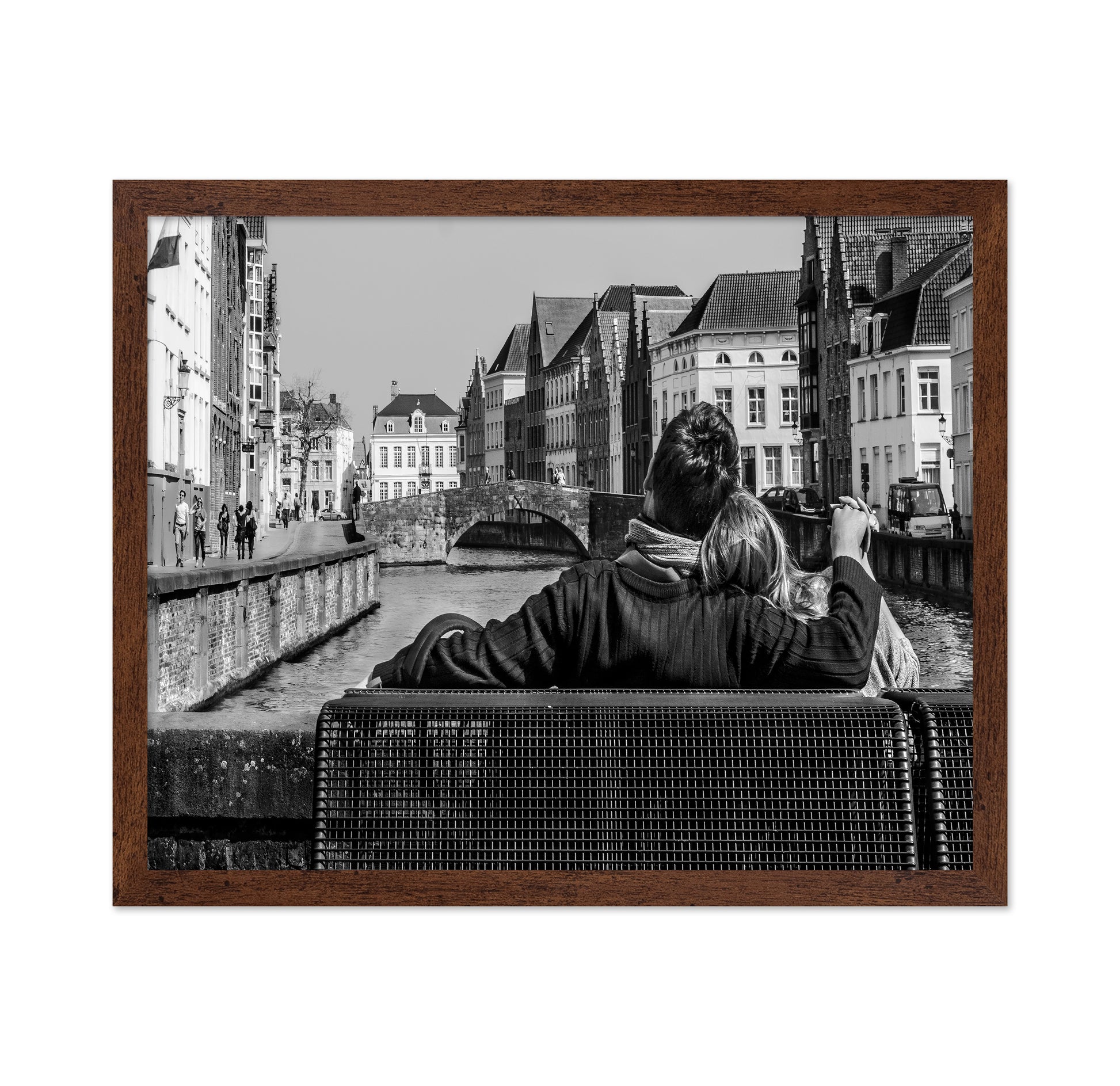 Couple by Canal in Bruges