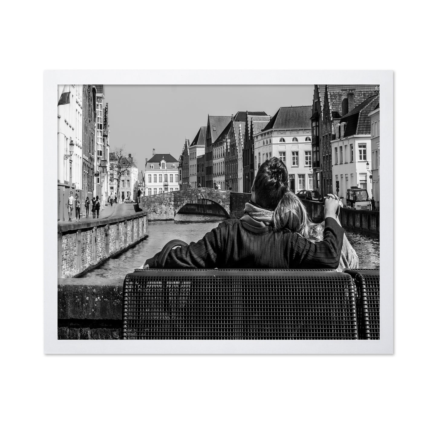 Couple by Canal in Bruges