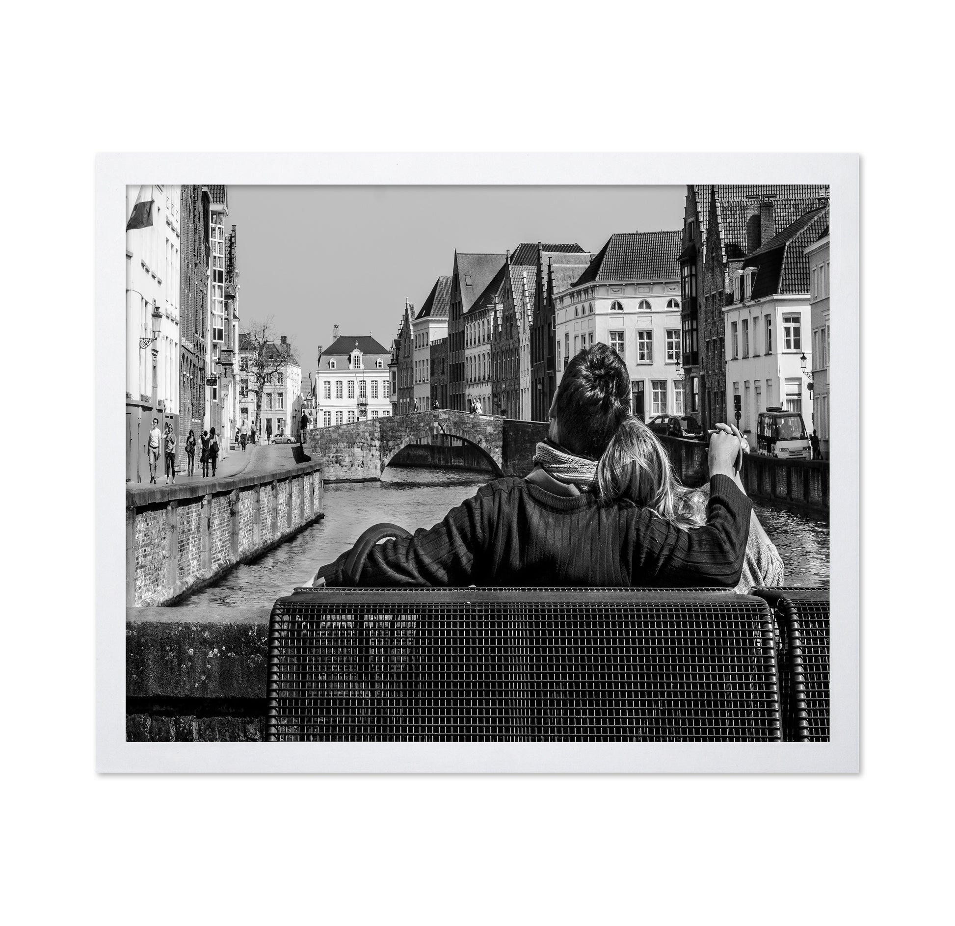 Couple by Canal in Bruges