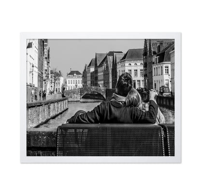 Couple by Canal in Bruges