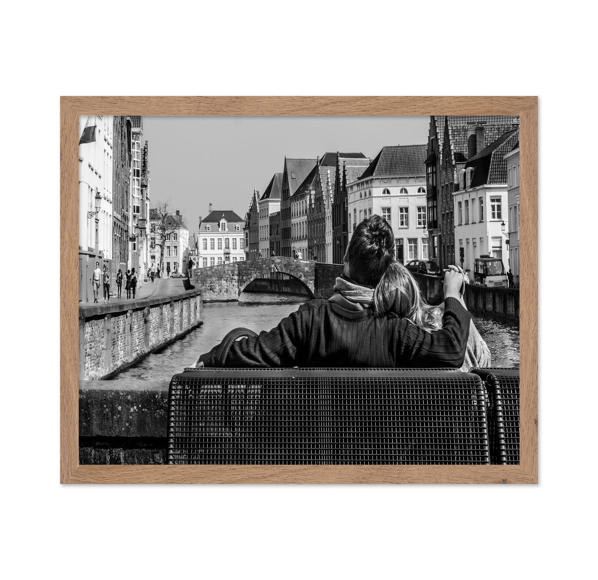 Couple by Canal in Bruges