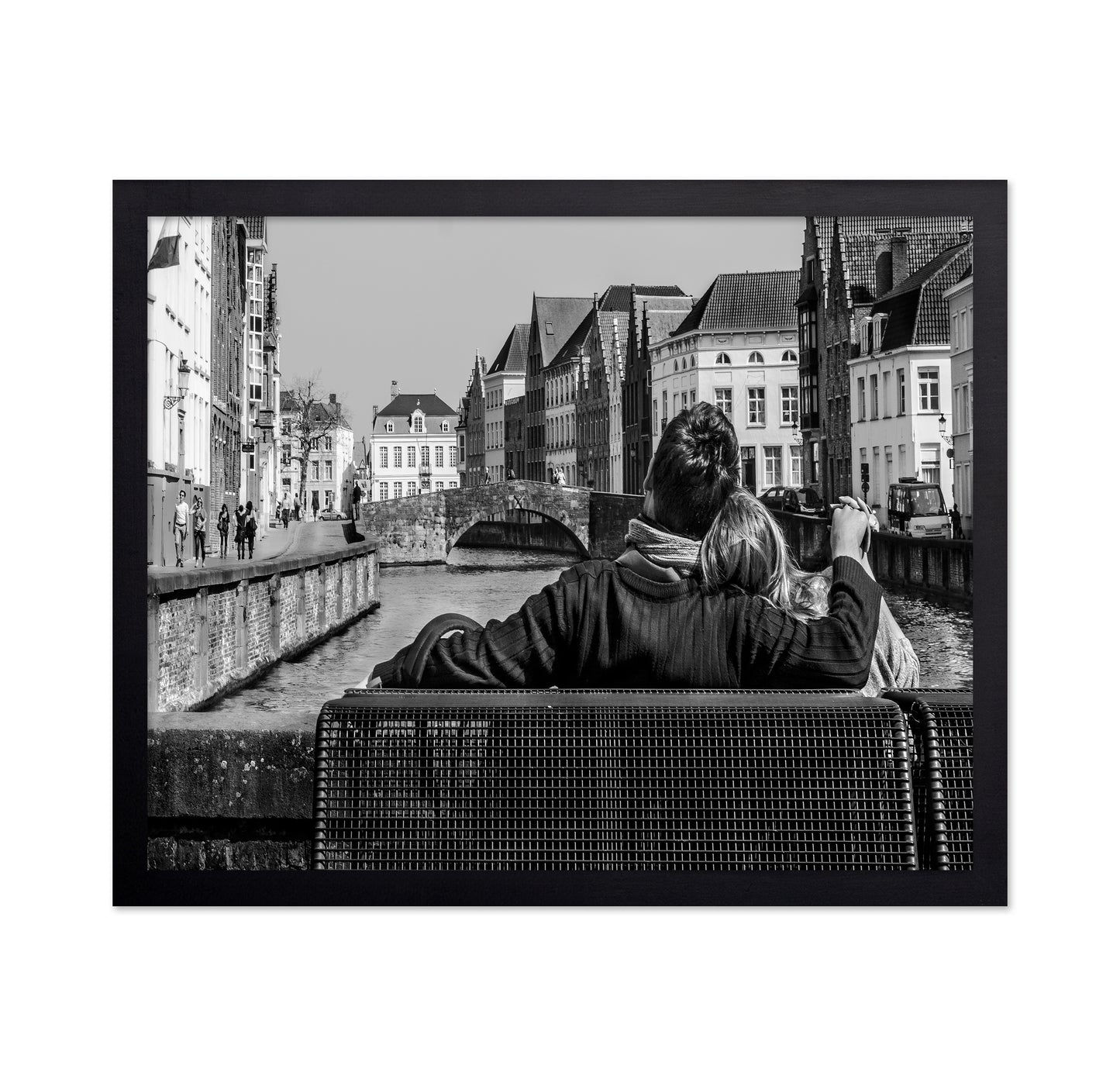 Couple by Canal in Bruges