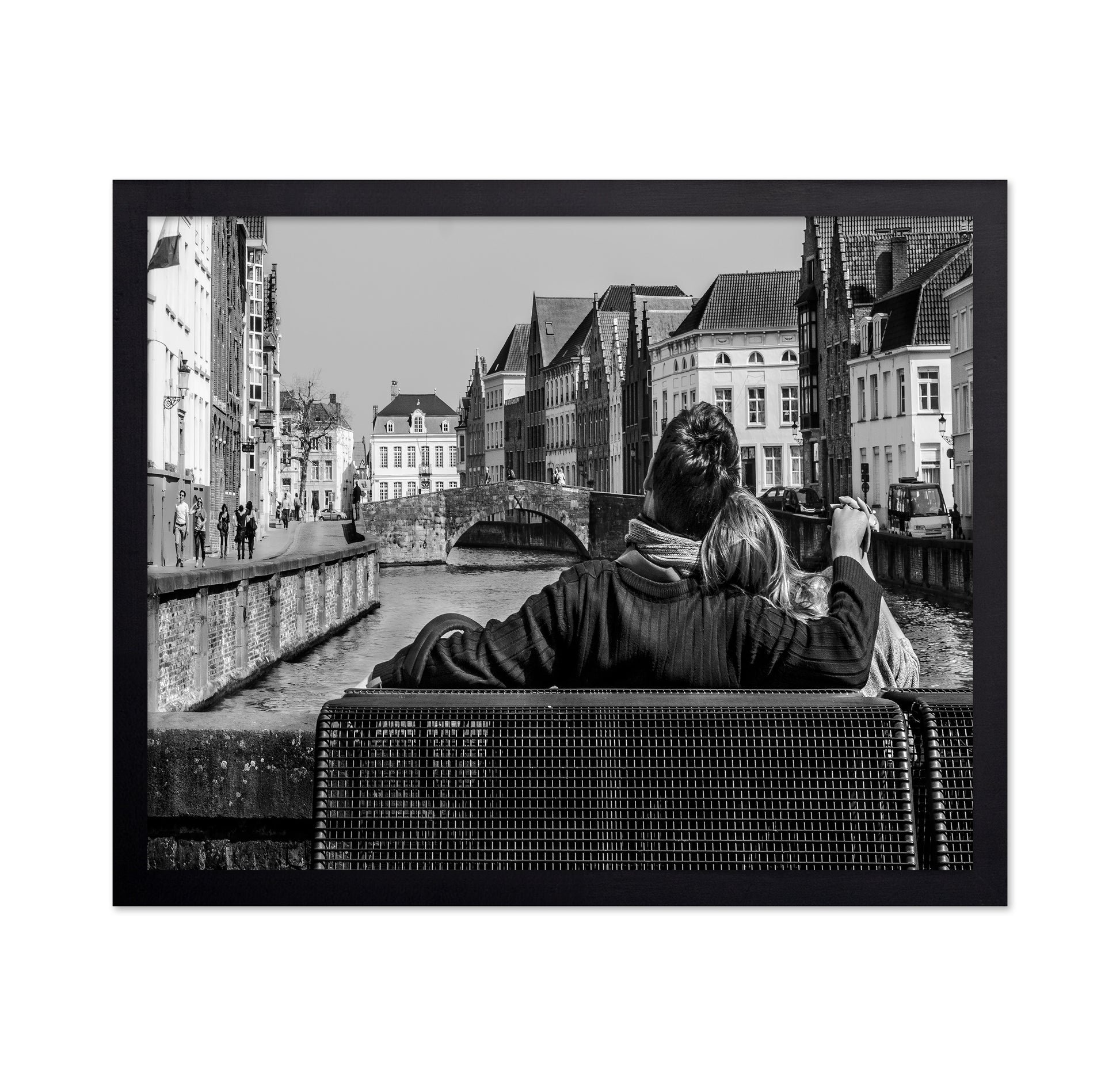 Couple by Canal in Bruges