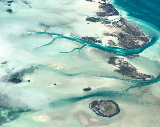 Aerial Bahamas Ocean Patterns