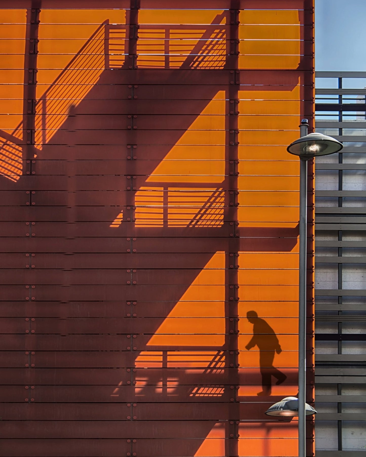 Urban Shadow Staircase Silhouette