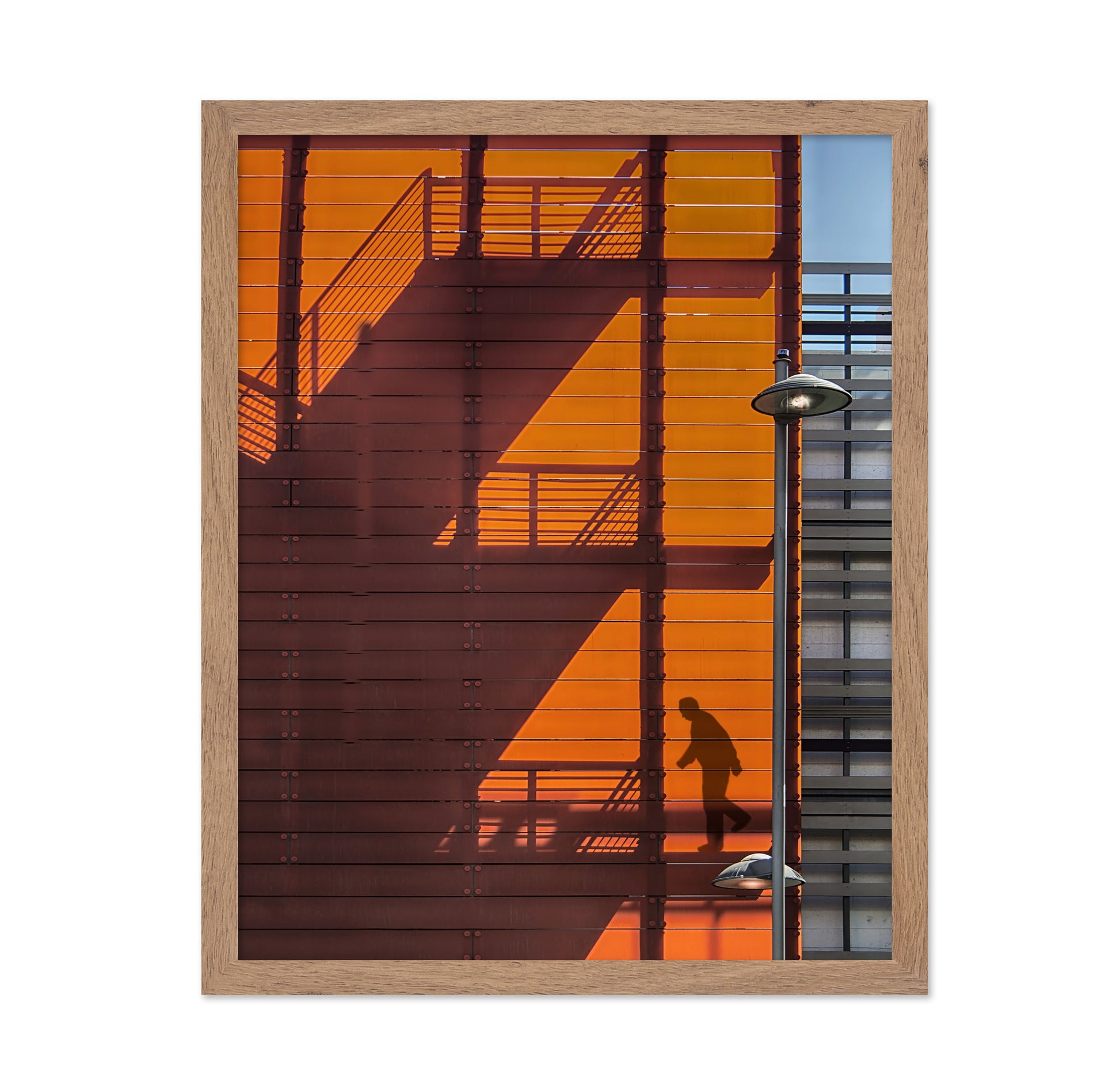 Urban Shadow Staircase Silhouette