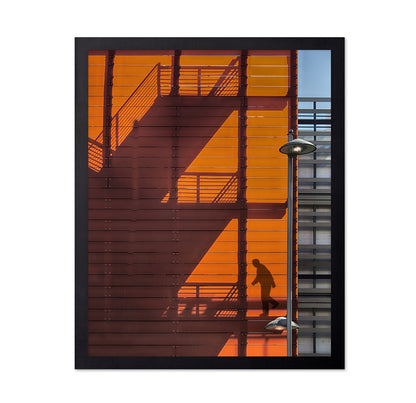 Urban Shadow Staircase Silhouette