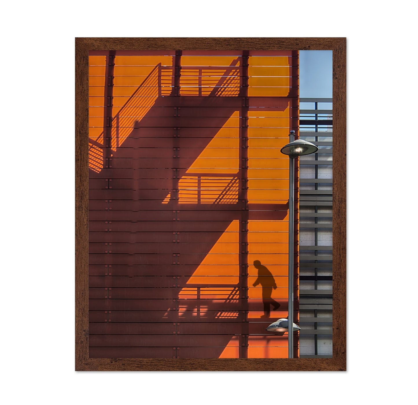 Urban Shadow Staircase Silhouette