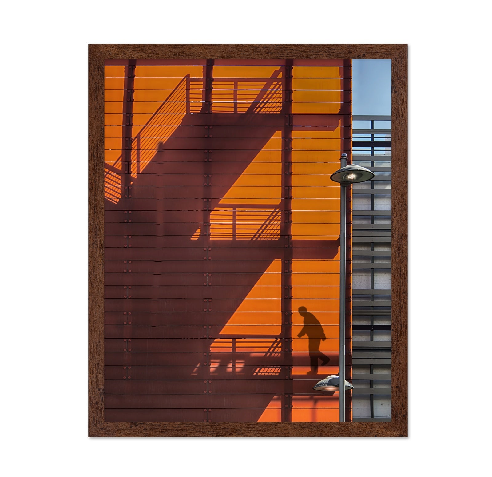Urban Shadow Staircase Silhouette
