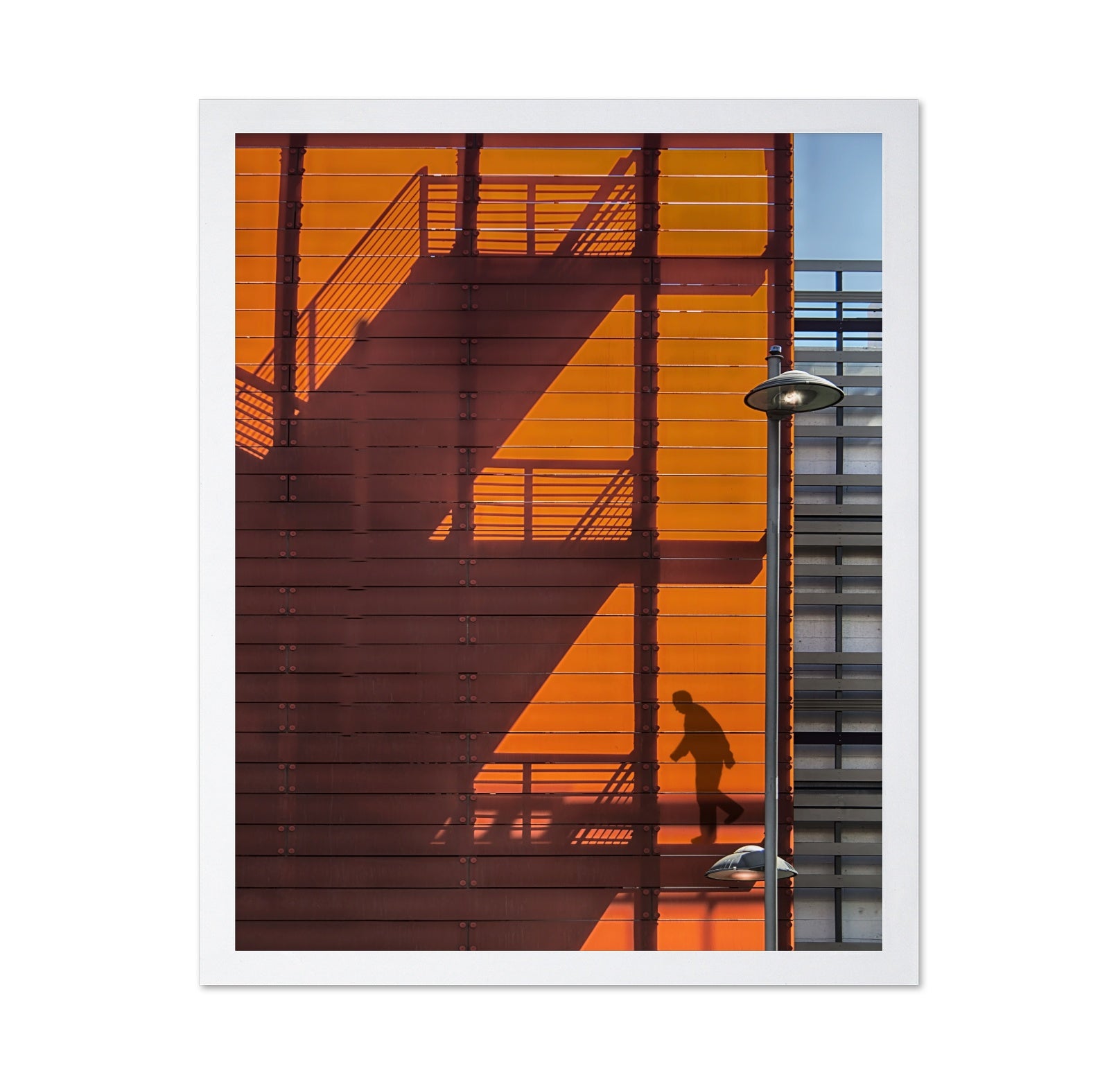 Urban Shadow Staircase Silhouette